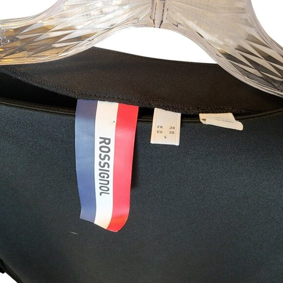 Rossignol Women’s Small Black Long Sleeve Top Iridescent Elbow Patches EUC - Picture 8 of 8